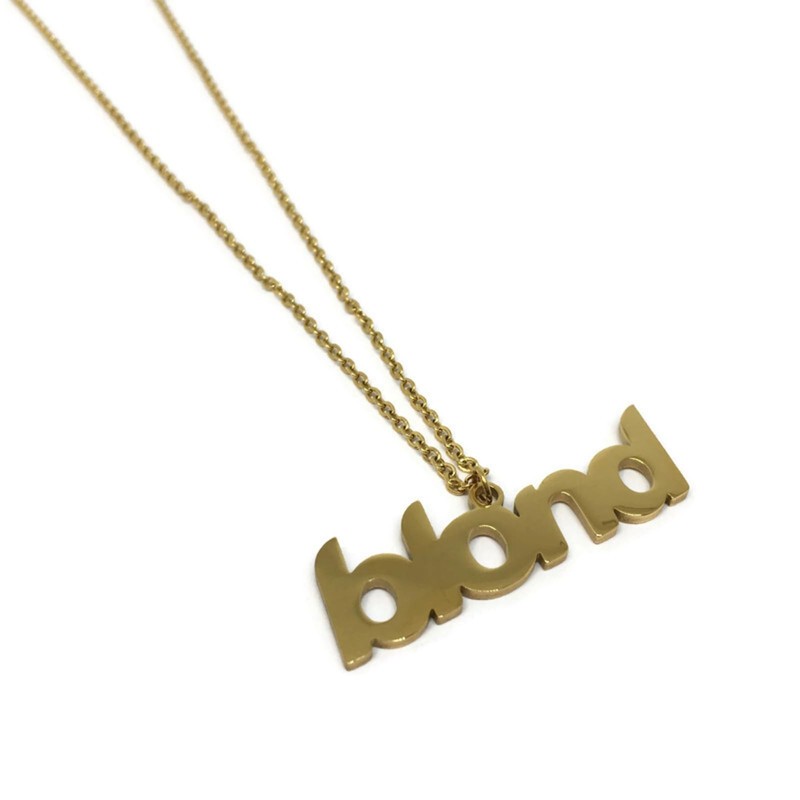 Gifts From The Crypt Blond Stainless Steel Necklace | Frank