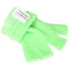 Boland 01904 Fingerless Gloves, Green, One Size