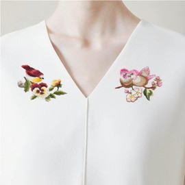 9 Pieces Cute Birds Patch Appliques, Sew on Iron on Birds Embroidery Patches for Jacket Backpack Jeans Clothes DIY Patches