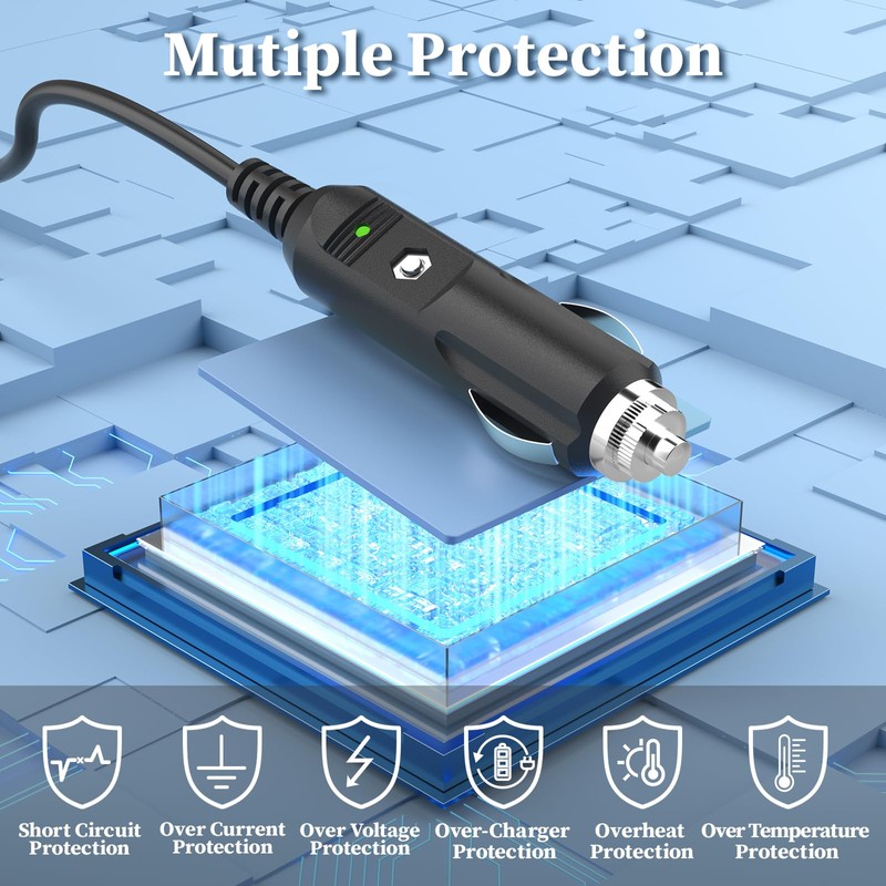 Car Charger for Cobra Laser Radar Detector Rad 480i 250