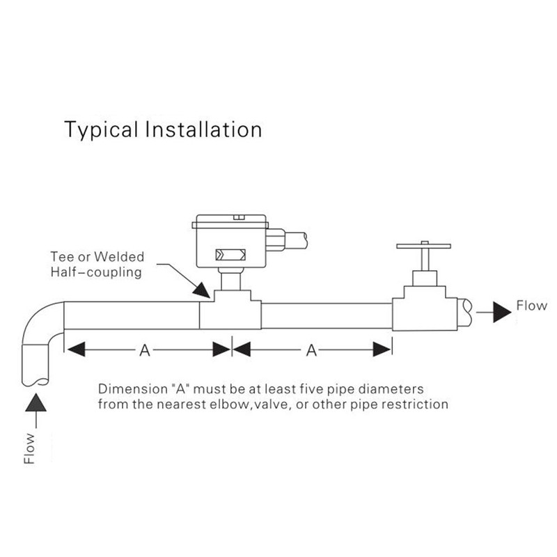 HFS-15 1/2" 6-380V Paddle Target Flow Controller Water Flow Switch