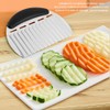 2 Pcs Crinkle Cutter Knife,Stainless Steel Wavy Slicer,Lightweight French Fry