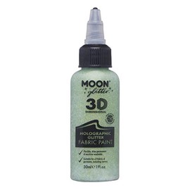 Moon Glitter - Holographic Fabric Paint - 30ml - Green