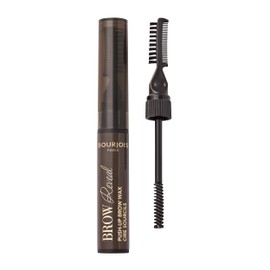 Bourjois Brow Reveal Push-Up Eyebrow Wax 04 Black Brown Long Hold for Fuller and Sculpted Eyebrows Soft Texture 3 in 1 Applicator Lamination Effect 24 Hours Hold