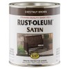 Rust-Oleum 7774502 Stops Rust Brush On Paint, Quart, Satin Chestnut