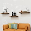 LEOPO 8 inch 6 Pack Floating Shelf Brackets, 1/5” Thick