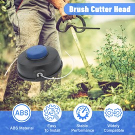 Pilipane Trimmer Head for Husqvarna, Trimmer Head Replacement for Husqvarna T25x 544972603 M10x1.25 Lawn Mower Accessories, Brush Cutter Replacement Trimmer Mower Head Lawn Mower Accessories Garden