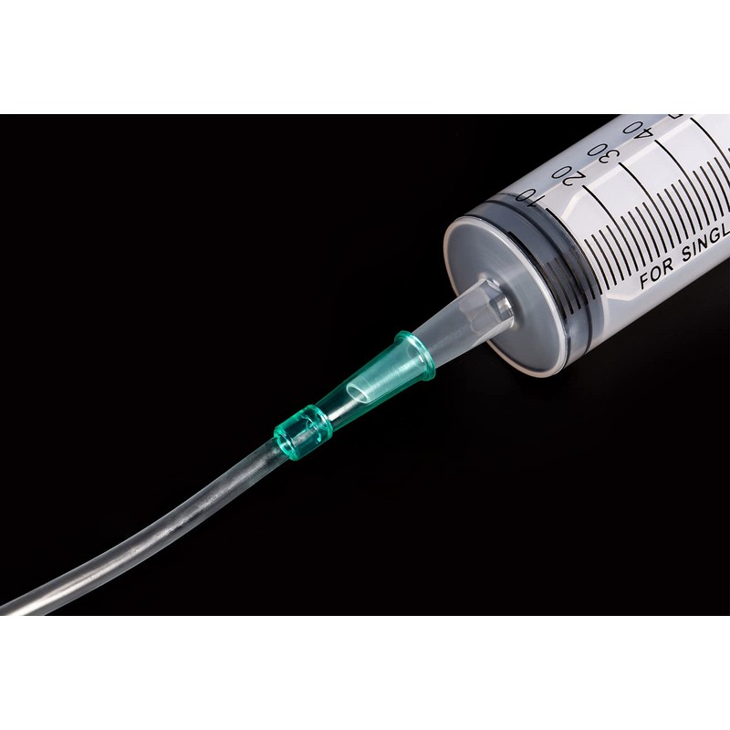 SHAOTONG 100ml Syringe with 40 Inch Tube and Tip Adapter,