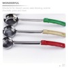 PRETYZOOM Unique Green Sauce Ladle 113G Kitchen Soup Spoon Stainless