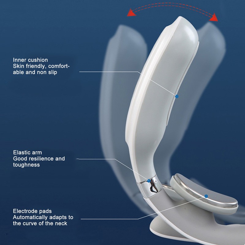 Electric Pulse Heating Neck Massager with 4D Floating Heads 3