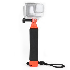 HSU Floating Hand Grip Waterproof Monopod Compatible with GoPro Hero Series Action Cameras, DJI Osmo Action Series and Insta 360 Action Cameras, Snorkeling Underwater Diving Pole Stick