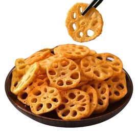 Spicy Lotus Root Slices 5.64oz/160g Snack Crispy Lotus Root Slices Instant Dehydrated Vegetables