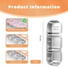 Shimmerz Stainless Steel Snack Container, Reusable 3 Compartment Spice Box
