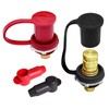 Ampper 3/8" Remote Battery Terminals, 300A Battery Jump Post Feed-Thru