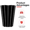 BASIKER Anti Scratch Glossy Black Pillar Posts Window Center Door