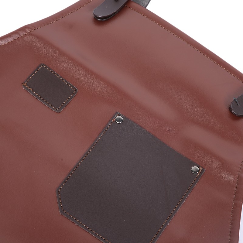 Barber Apron Waterproof Bartender Kitchen Cooking Adjustable Apron with Pockets