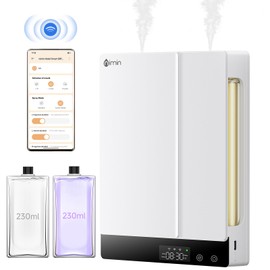 Smart Waterless Essential Oil Diffuser - Aromatherapy Scent Machine for Home & Office, Xiaomi Home APP, Remote Control, Dual Chambers/Nozzles, 2×230ml Oils, Hotel Collection, Wall/Desktop