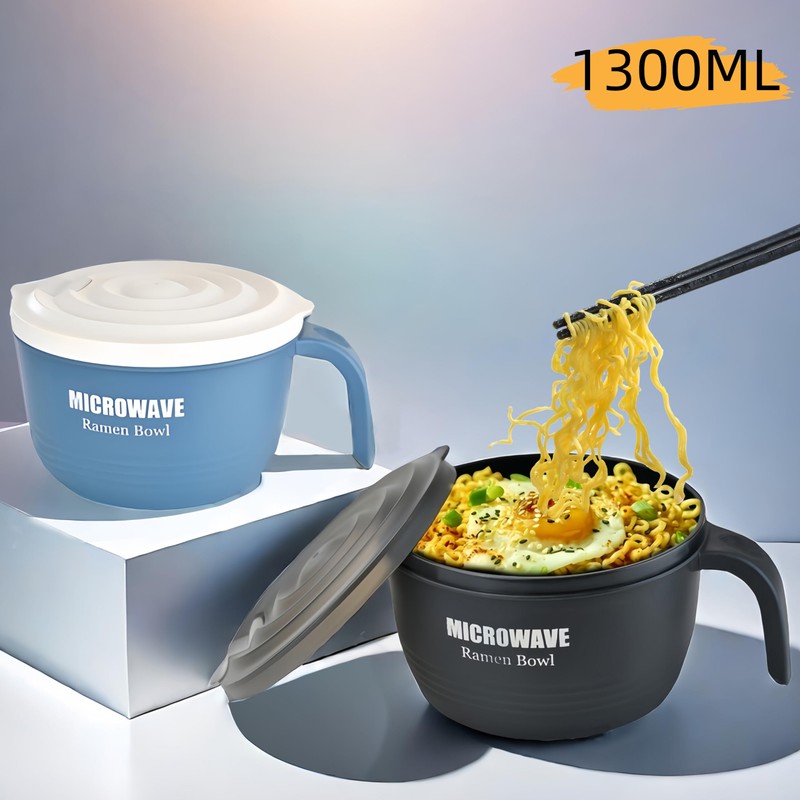 Layron 2 Sets Microwave Ramen Cooker Bowl 45 oz Instant