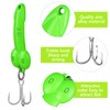 4 Pices Fishing Lures Fishing Spoons Treble Hooks Spinning Lures