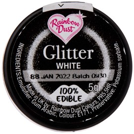 Dust Rainbow Glitter White