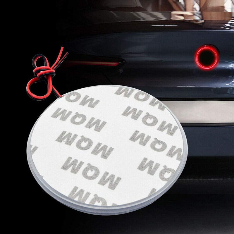 Riloer Car Light Badge Sticker, 82mm LED Badge Emblem Lamp