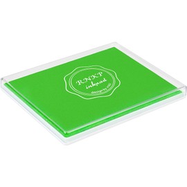RNKP Large Green Ink Pad for Rubber Stamps, 5 × 4 inch Ink Stamp Pads Permanent for Paper Wood Fabric (Green)………………
