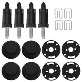 SG Store 4 Sets of Car Engine Hood Cover Fixing Clips 0137 11 013768 Bumper Screw Cover Bolts Spring Fasteners Compatible with Citroen C4 C5 Compatible with Peugeot 206
