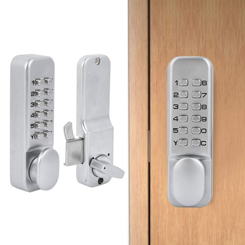 1‑11 Digitals Mechanical Password Door Lock Set, Zinc Alloy Sliding