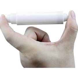 White Adjustable Tissue Box Paper Roll Core Replacement Bathroom Plastic Toilet Paper Roll Paper Spring Cores Roller Holder Rods Paper，Toilet Paper Holders, Hardware