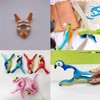 Paifeancodill 4 Pcs Beach Towel Clips, Parrot & Flamingo Towel