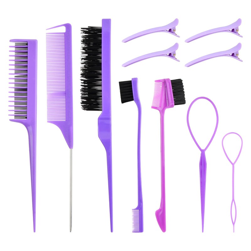 Nivofu 11Pcs Peines para Cabello Mujer, Kit para Peinar el