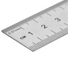 5pcs Stainless Steel Ruler - 15cm Straight Edge Metal Measuring