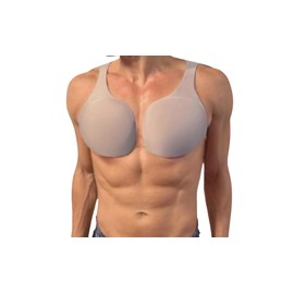 Mirai Muscle Pad! Sponge, Just Stick It On To Increase Volume For Your Future Ideal Muscles, Transform Into A Motemacho, Chest Muscles, Pads, Muscle Pads, Large Chest Muscles, Muscle Training, Halloween, Cosplay, Complex Training (Gray, S)
