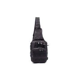 77Mall Sling Bag Tactical Backpack Outdoor Shoulder Bag Satchel Chest Packs Daypacks for Smart Phone Climbing Camping Cycling Hiking (Black)