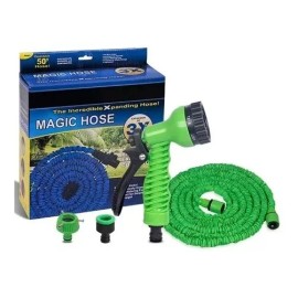 Magic Hose Mangueras Expandibles Jardin Pistolas Aspersor Retractil 30m
