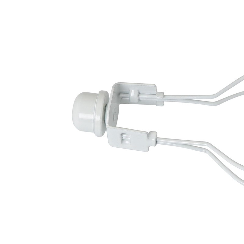 DGBRSM 2PCS White Solid Lamp Finials Caps Tapped of Tops