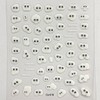 Cloud Face Nail Sticker 1 Sheet CO-018 Cloud Character Circle Self Gel Nail / 구름얼굴 네일 스티커 1장 CO-018 클라우드 캐릭터 동그라미 셀프젤네일