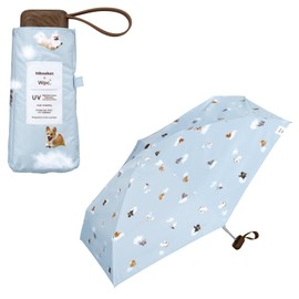 (2025) Wpc. Parasol Flying Dog x Wpc. Flying Light Shielding One-Breathe Mini Saxophone <100% Light Shading Ratio/100% UV Reduction/UPF50+/Heat-Blocking/Rain Protection> Folding Umbrella for Work or