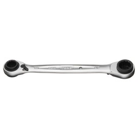 TONE RMW-1215 4-Way Ratchet Glasses Wrench Double Side Width 0.5 x 0.5 x 0.6 inches (12 x 14 x 13 x 15 mm)