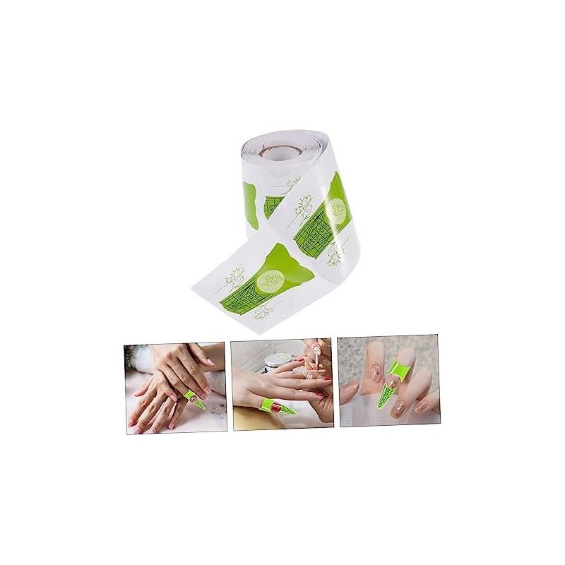 DOITOOL 100 Piezas bandeja de papel de uñas forma de