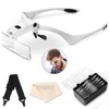 Vinabo Headband Magnifier with LED Light, Head Magnifier with -