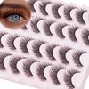 False Lashes Natural Cateye Eyelashes 3D Fluffy 14mm Natural look