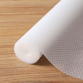 Clear Shelf Liners for Kitchen Cabinets - 10 Inch Wide Translucent Non-Adhesive Drawer Liner - Easy to Cut Waterproof Pantry Liner for Refrigerator 10 in x 33 FT