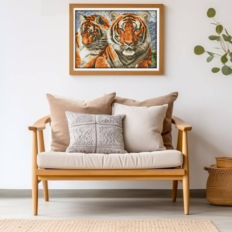 DIAMOND DOTZ ® - Tigers, Full Drill, Square Dotz, Square