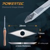 POWERTEC 4 Pcs Carbide Lathe Tools with 8 Pcs Tungsten