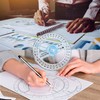 360 Degree Protractor Angle Measure 2Pcs Protractor Circle Protractor 10cm