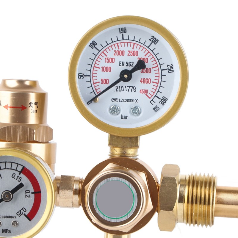 Gas Welding Regulator Argon CO2 Gauge TIG MIG Flowmeter 4500psi