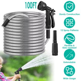 iMounTEK 100ft , Flexible Hoses w/ Solid Brass Fittings, Heavy Duty