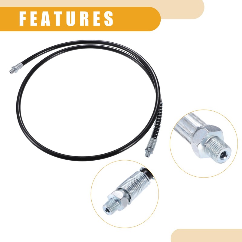 Partuto 2pcs 59 Inch Universal 1/8" NPT Grease Gun Flex