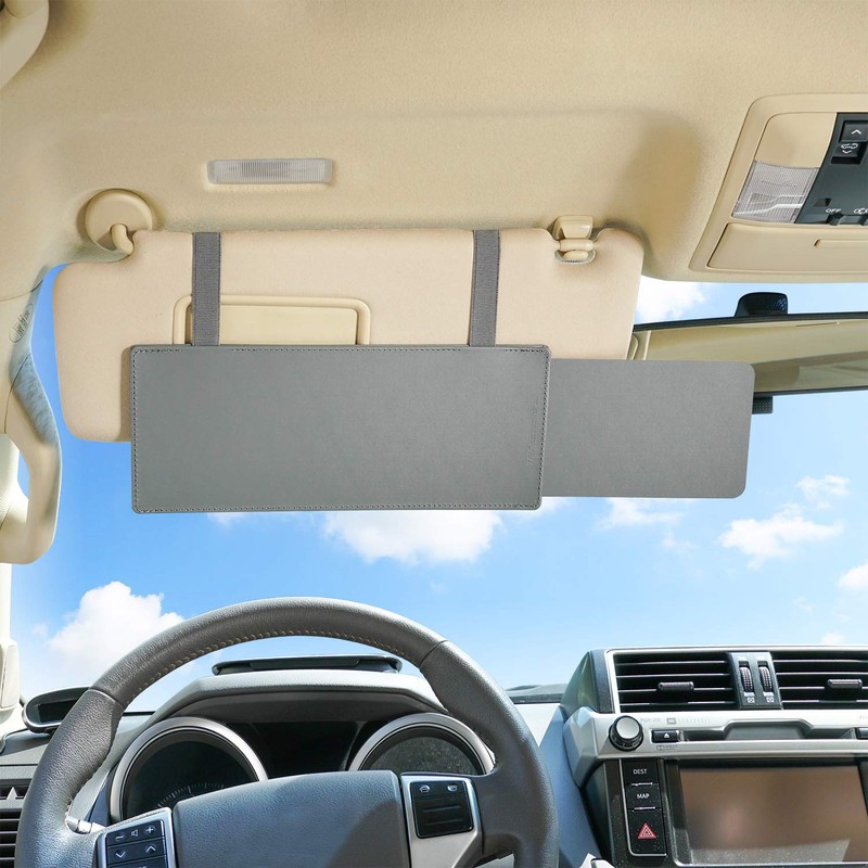 Car Visor Extender TFY Anti-Glare Sun Visor Extender Window Sunshade